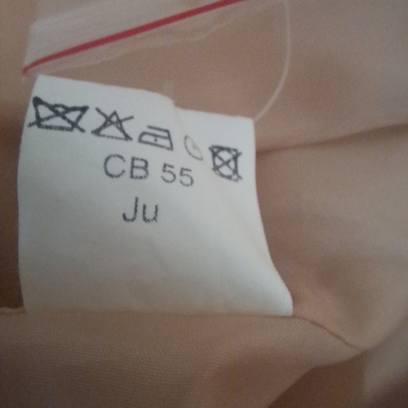 Italy Made Blazer Suit Jacket EU42 Peach Beige Esisto di Conbipel 2 Button NWOT - Picture 5 of 8